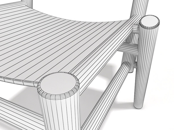 3d tom dixon peg - Tom Dixon Peg chair by 3DmakeWork