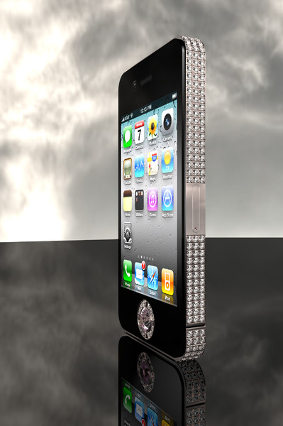 maya realistic iphone 4 diamond - IPhone 4 Diamond Rose by Todor A Nikolov