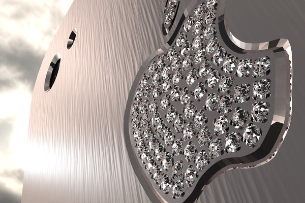 maya realistic iphone 4 diamond - IPhone 4 Diamond Rose by Todor A Nikolov