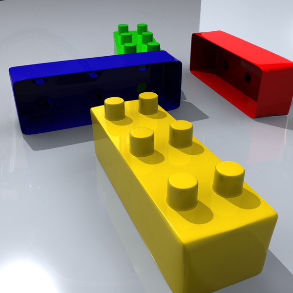 lego blocks 3d model - Lego by tanase laurentiu