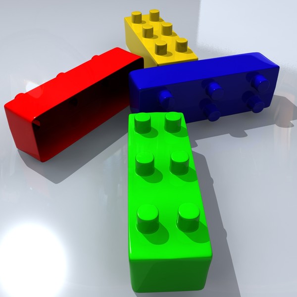 lego blocks 3d model - Lego by tanase laurentiu