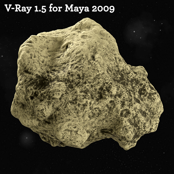 maya meteorite rock - meteorite by cgbeige
