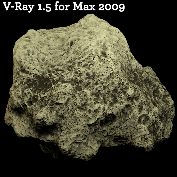 maya meteorite rock - meteorite by cgbeige