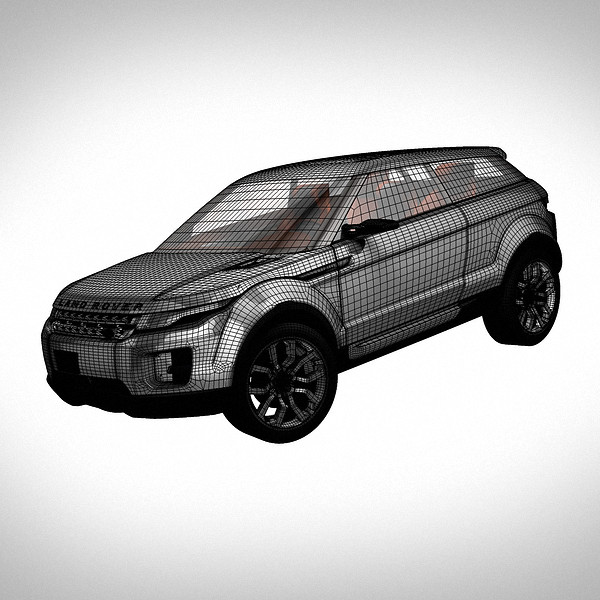 land rover lrx concept 3d model - Land Rover LRX Concept (2008) by NesAn Studio