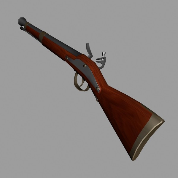 3d firearms rifle - Blunderbuss by mostlysquare