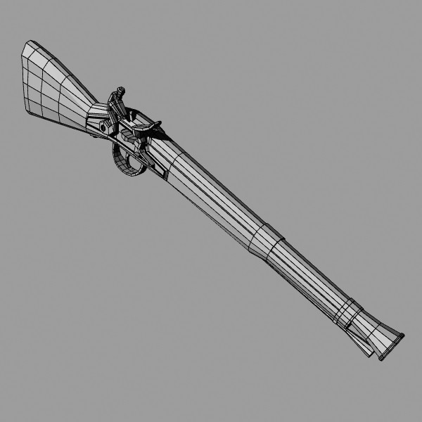 3d firearms rifle - Blunderbuss by mostlysquare