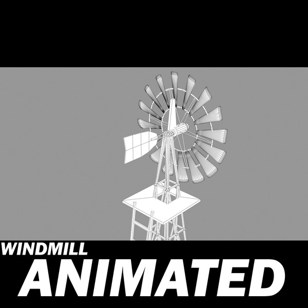 traditional windmill american 3d model - Windmill by POPA_3D