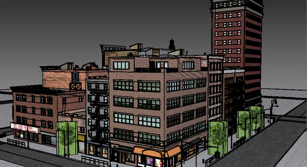 3d newyork city downtown - Newyork Style 2 by Imagework