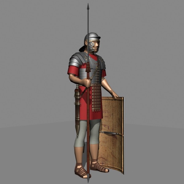 roman legionary obj - Roman Legionary by mostlysquare