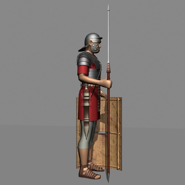 roman legionary obj - Roman Legionary by mostlysquare