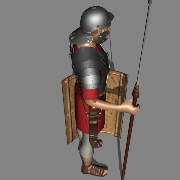 roman legionary obj - Roman Legionary by mostlysquare