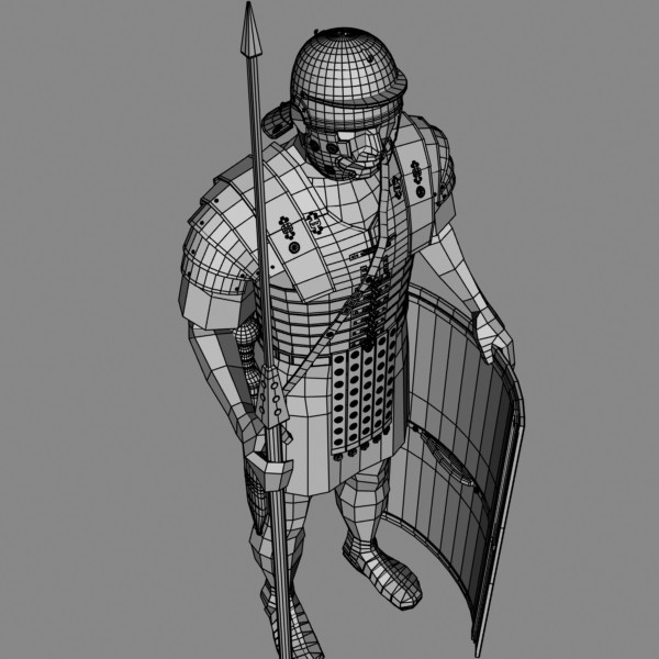 roman legionary obj - Roman Legionary by mostlysquare