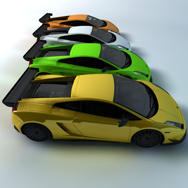 3dsmax lamborghini gallardo superleggera 2008 - Lamborghini Gallardo Superleggera 2008 by TiRex3D