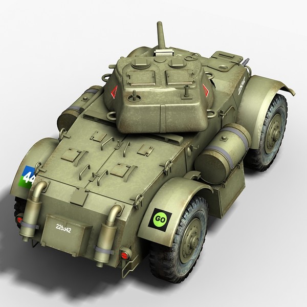 t17 e staghound armored 3d max - T17 E Staghound armored vehicle by Sandu_Bublic