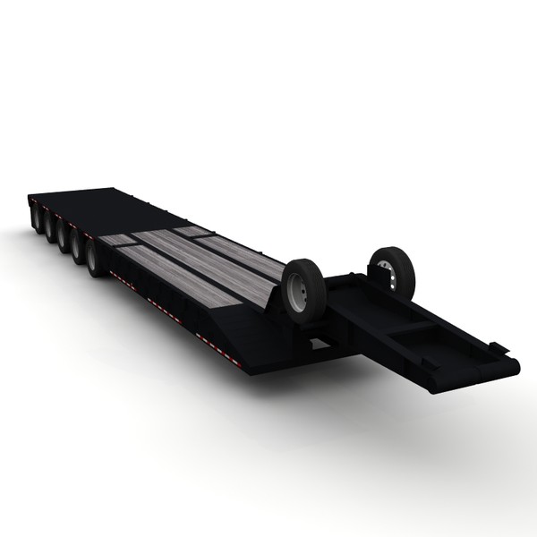 3d flatbed trailer dragon - Dragon T2d-5 oilfiled flatbed trailer by bansheewoj