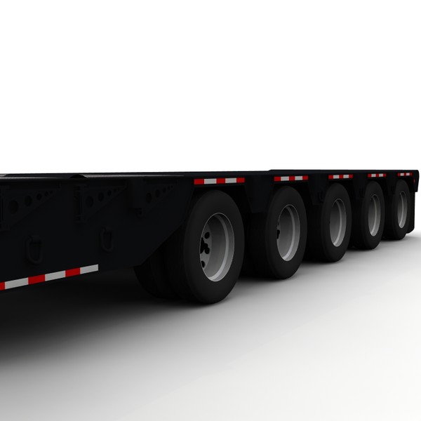 3d flatbed trailer dragon - Dragon T2d-5 oilfiled flatbed trailer by bansheewoj