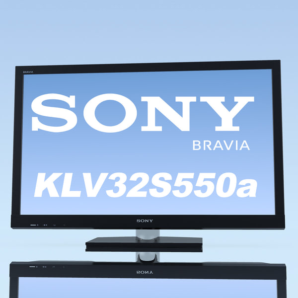 tv sony bravia kdl-40hx800 3d model - TV SONY Bravia KDL-40HX800 MAX by 3DLocker