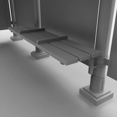 modeled polygons materials max - bus stop for street by HaNky154