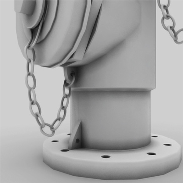 3d hydrant street model - fire hydrant for street 02 by HaNky154