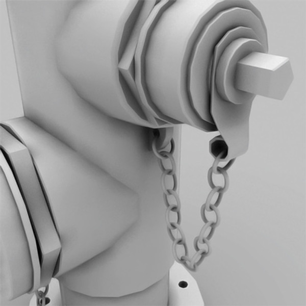 3d hydrant street model - fire hydrant for street 02 by HaNky154