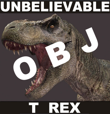 obj t rex - UNBELIEVABLE   T REX  OBJ by Virtual creator