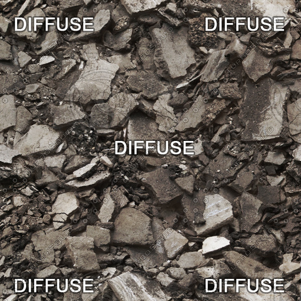 stone debris 3d model - Stone debris... by Sunnncho
