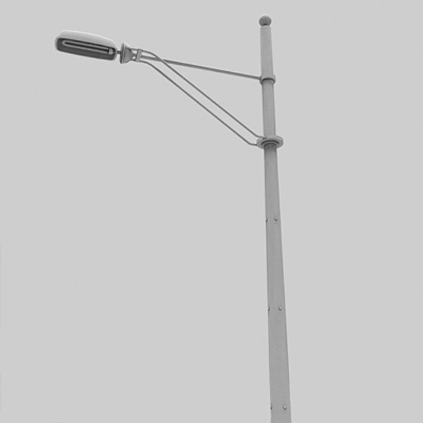3d lamppost street modeled model - lamppost 01 by HaNky154