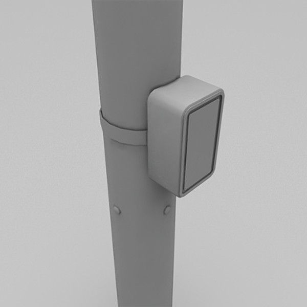 lamppost street modeled 3d model - lamppost 02 by HaNky154