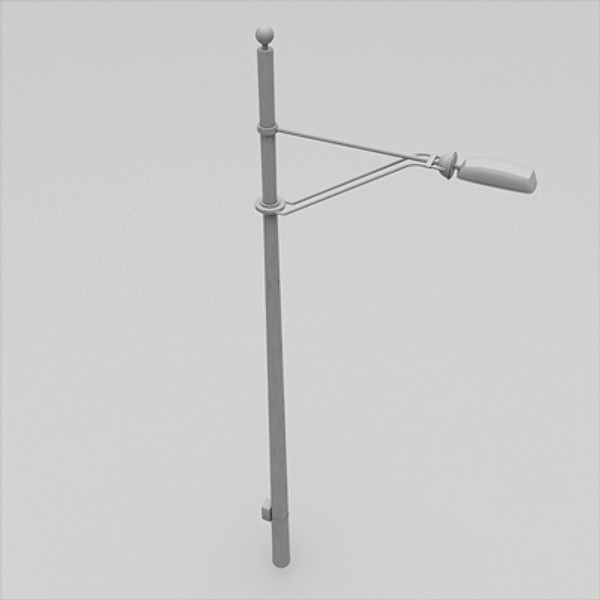 3d lamppost street modeled model - lamppost 01 by HaNky154