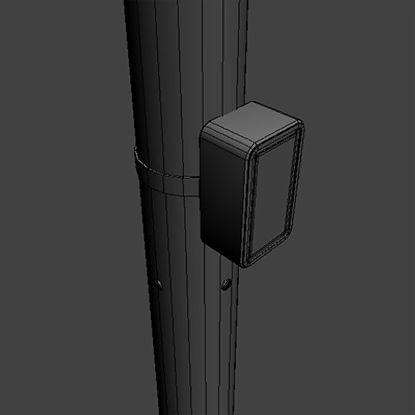 lamppost street modeled 3d model - lamppost 02 by HaNky154
