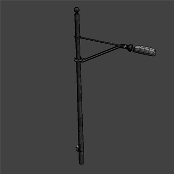 3d lamppost street modeled model - lamppost 01 by HaNky154
