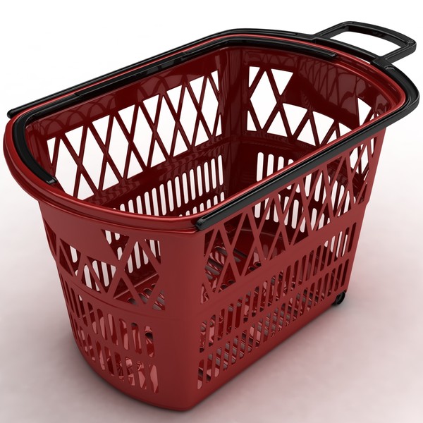 supermarket basket 3d max - Supermarket basket... by coboide