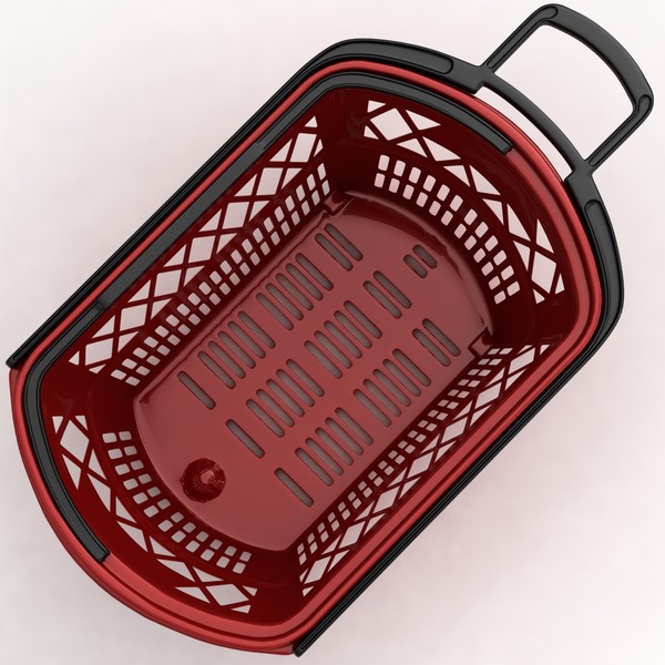 supermarket basket 3d max - Supermarket basket... by coboide
