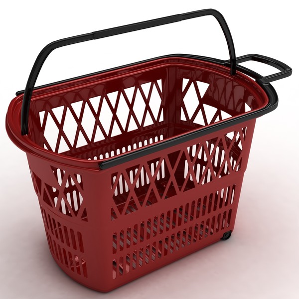 supermarket basket 3d max - Supermarket basket... by coboide