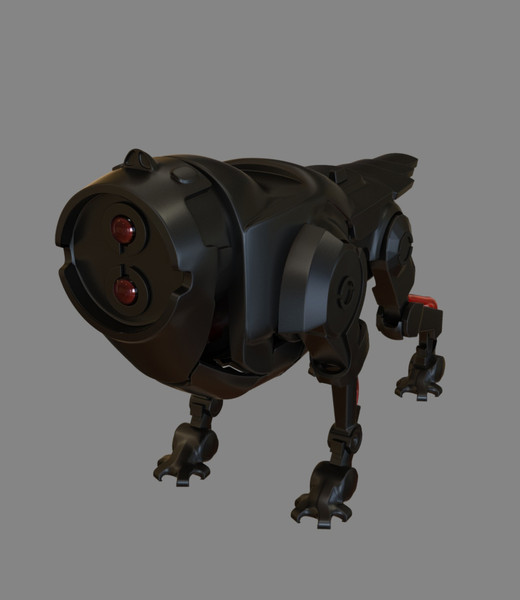 3d robot dog - Robot Dog by dentonvanzan