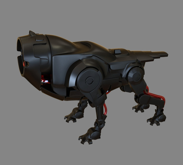 3d robot dog - Robot Dog by dentonvanzan