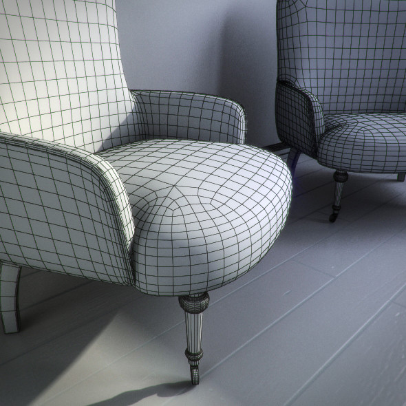 bari armchair ka international 3ds - KA International Bari by RTEwork