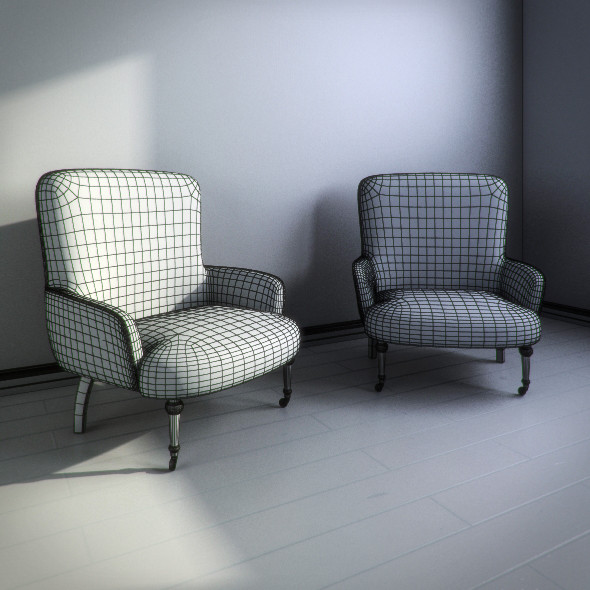 bari armchair ka international 3ds - KA International Bari by RTEwork