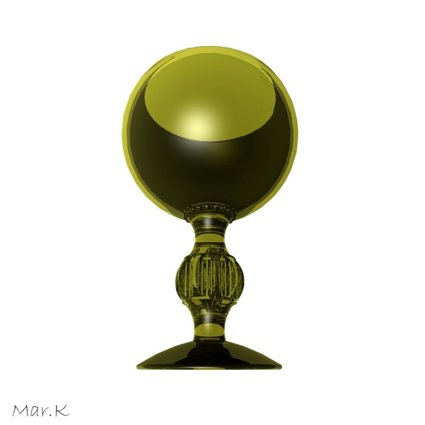 glass goblet 3d model - Glass Goblet by Mar.K