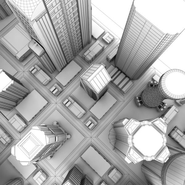 lwo futuristic cityscape - Futuristic City... by AhearnART