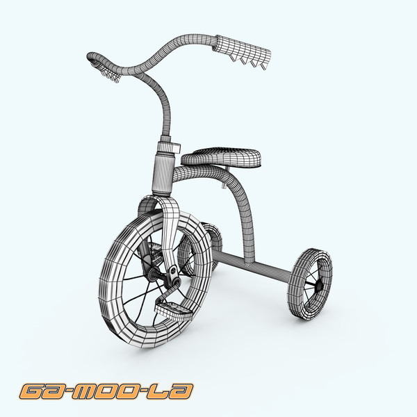 obj childrens tricycled - TOY_bike_tricycle.zip... by gamoola