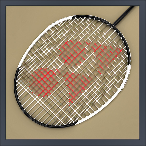 c4d badminton racket - Badminton Racket by Tornado Studio