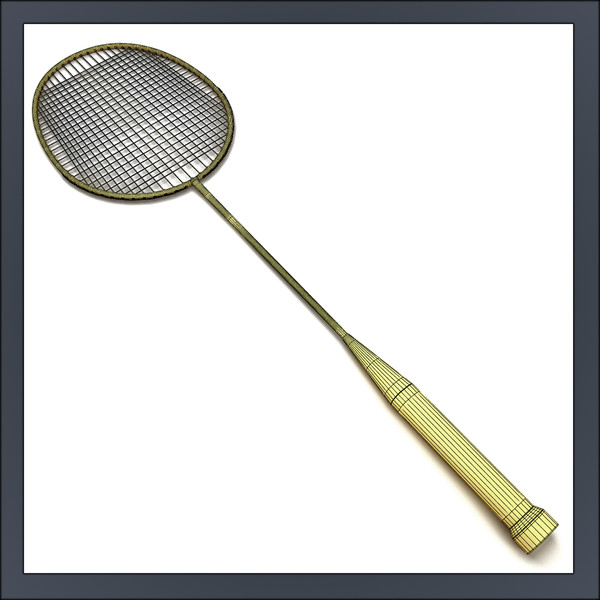 c4d badminton racket - Badminton Racket by Tornado Studio