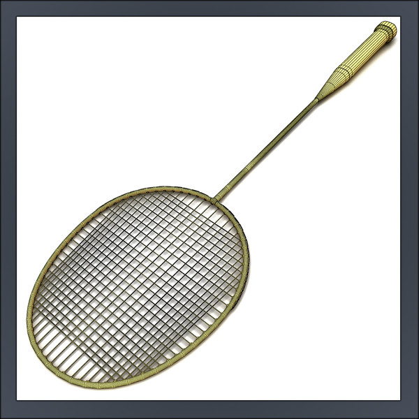 c4d badminton racket - Badminton Racket by Tornado Studio