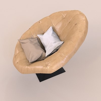 3d model armchair moroso bohemian - armchair-moroso-bohemian-061 by zelosh