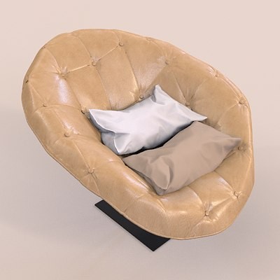 3d model armchair moroso bohemian - armchair-moroso-bohemian-061 by zelosh