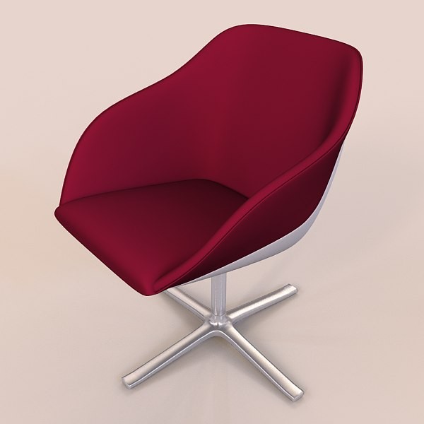 armchair walter knoll 3d model - armchair walter knoll turtle by zelosh