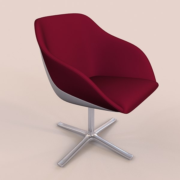 armchair walter knoll 3d model - armchair walter knoll turtle by zelosh