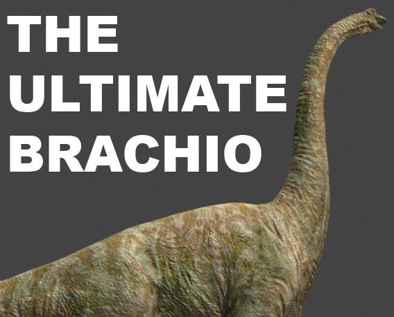 3d model of dinosaur - Ultimate Brachio OBJ by Virtual creator