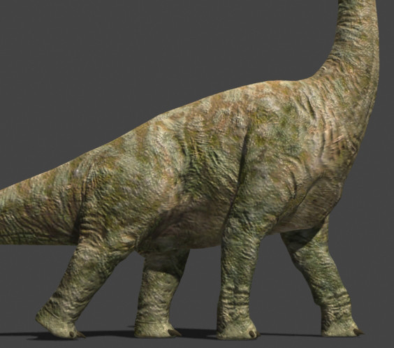 3d model of dinosaur - Ultimate Brachio OBJ by Virtual creator